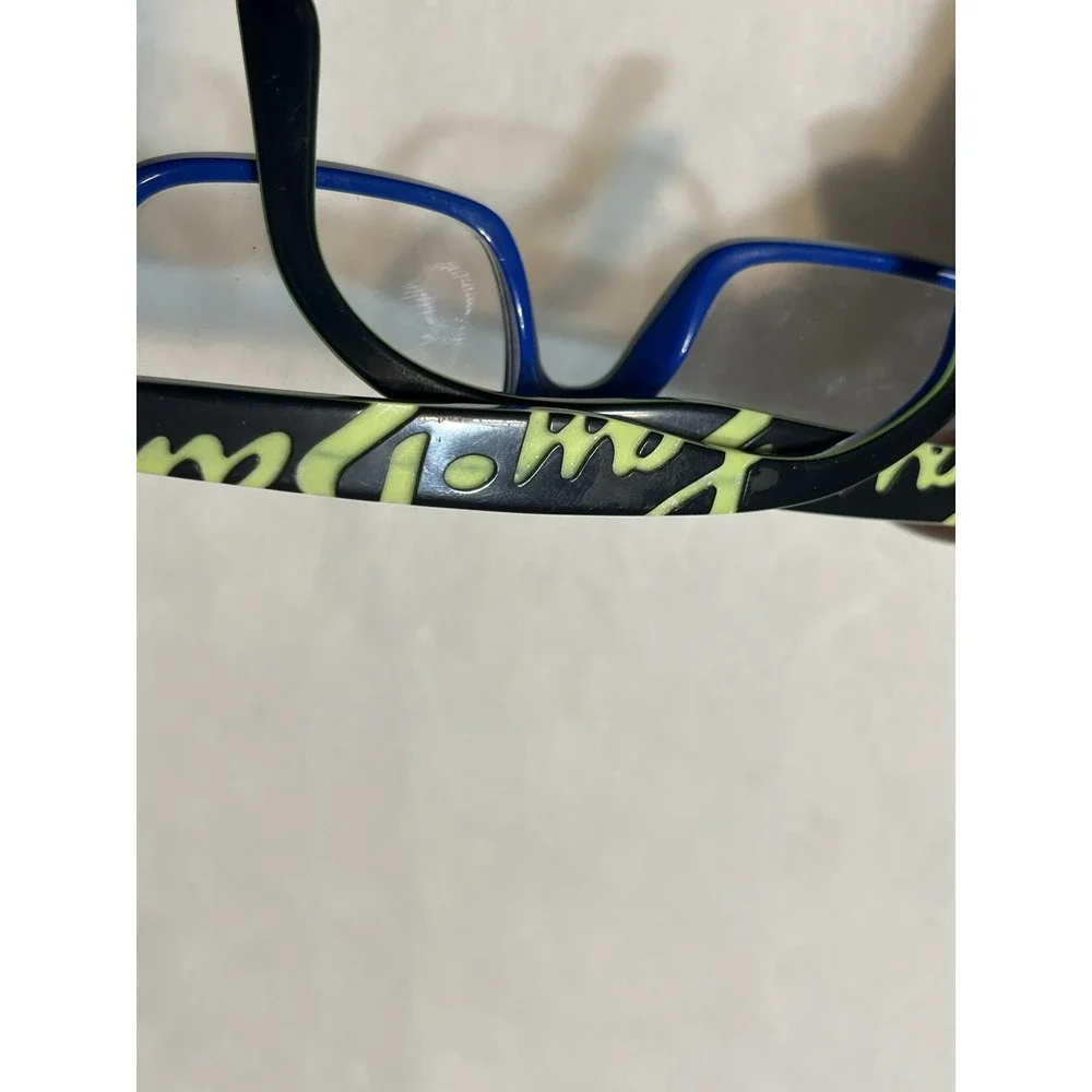 Ray-Ban RB 1535 3600 Black Blue Rectangle Eyeglasses Frames 46-16-125 11446